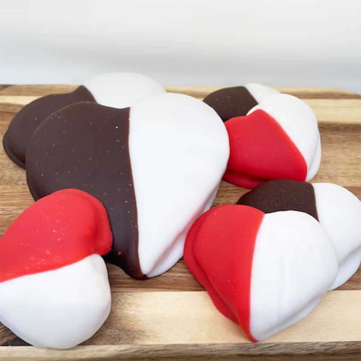 Valentine's Day Black & White Cookies - Dozen