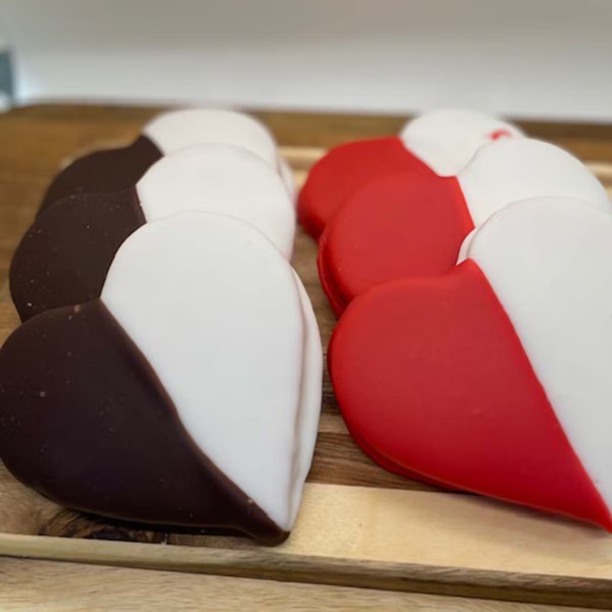 Valentine's Day Black & White Cookies - Dozen