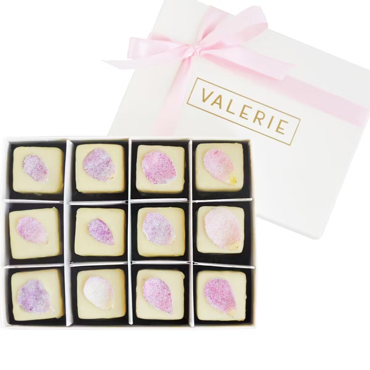 Rose Petal Petits Fours - 12 Pack