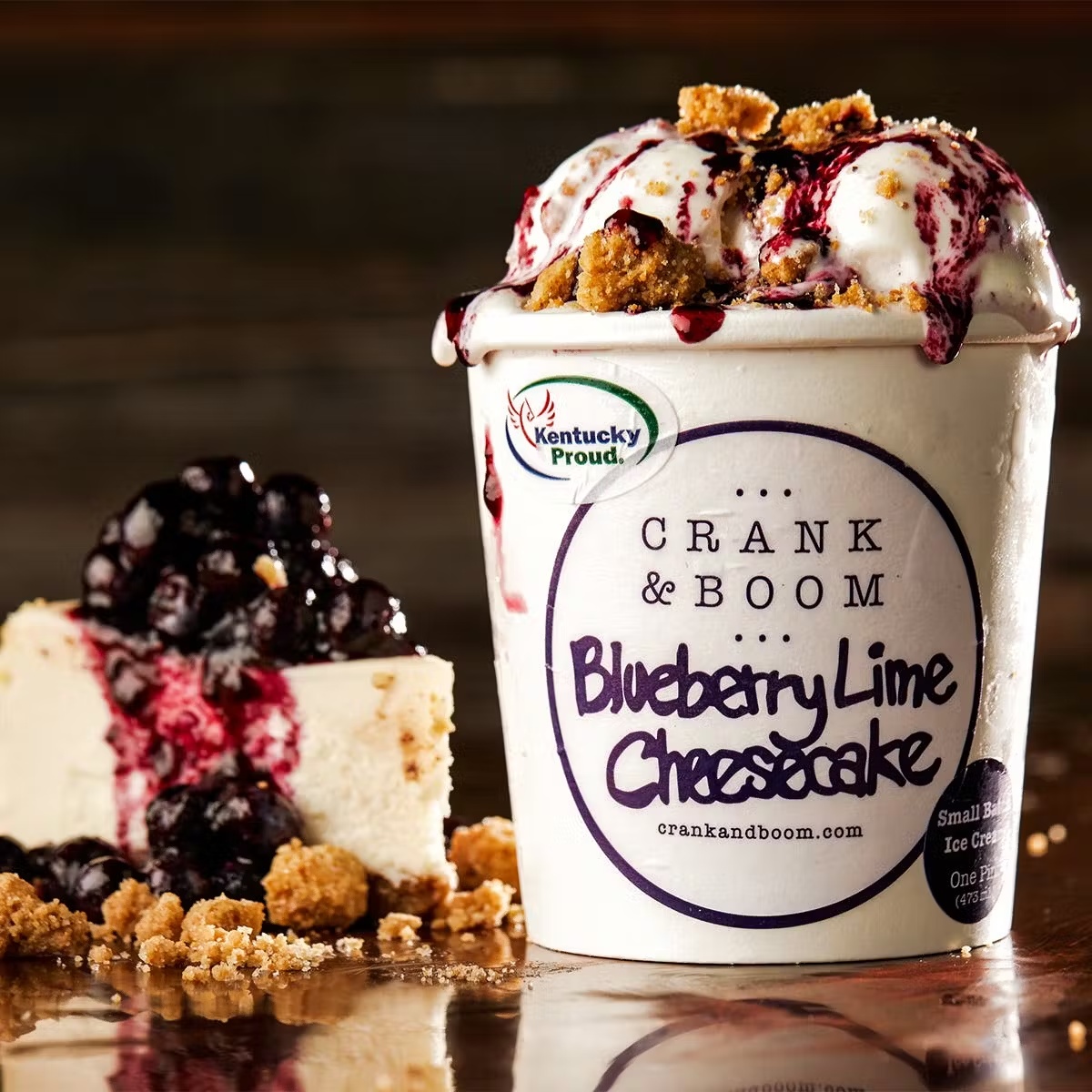 Blueberry Lime Cheesecake Ice Cream - 6 Pints