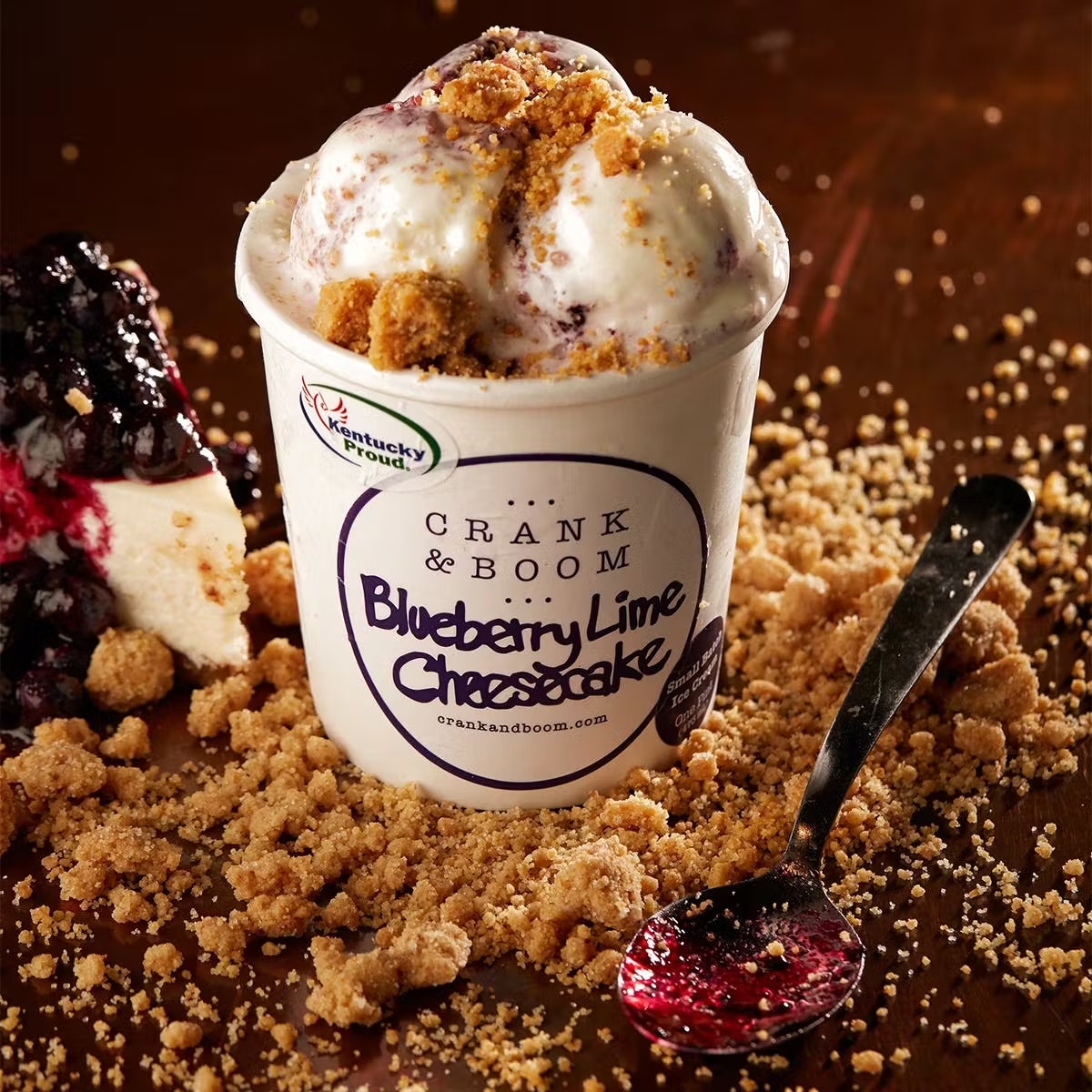 Blueberry Lime Cheesecake Ice Cream - 6 Pints