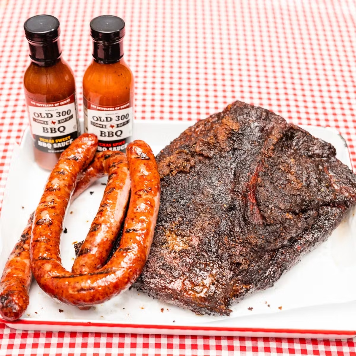 Whole Brisket and Sausages