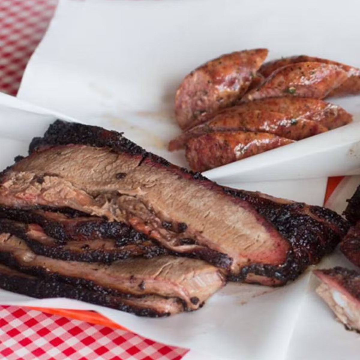 Whole Brisket and Sausages