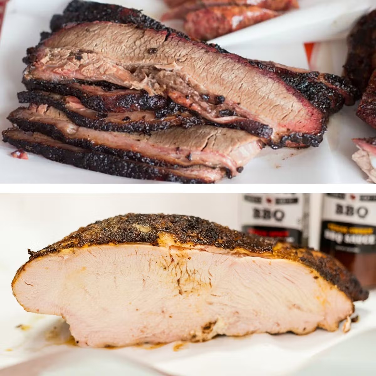 Whole Brisket and Smoked Turkey