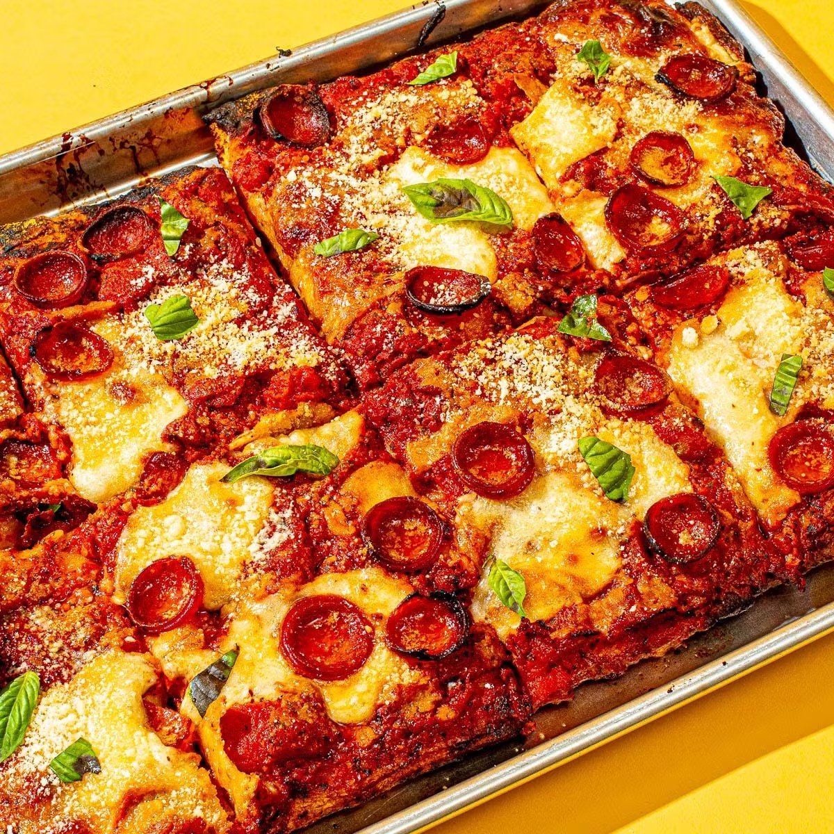 GIANT Sicilian Pepperoni Pizza