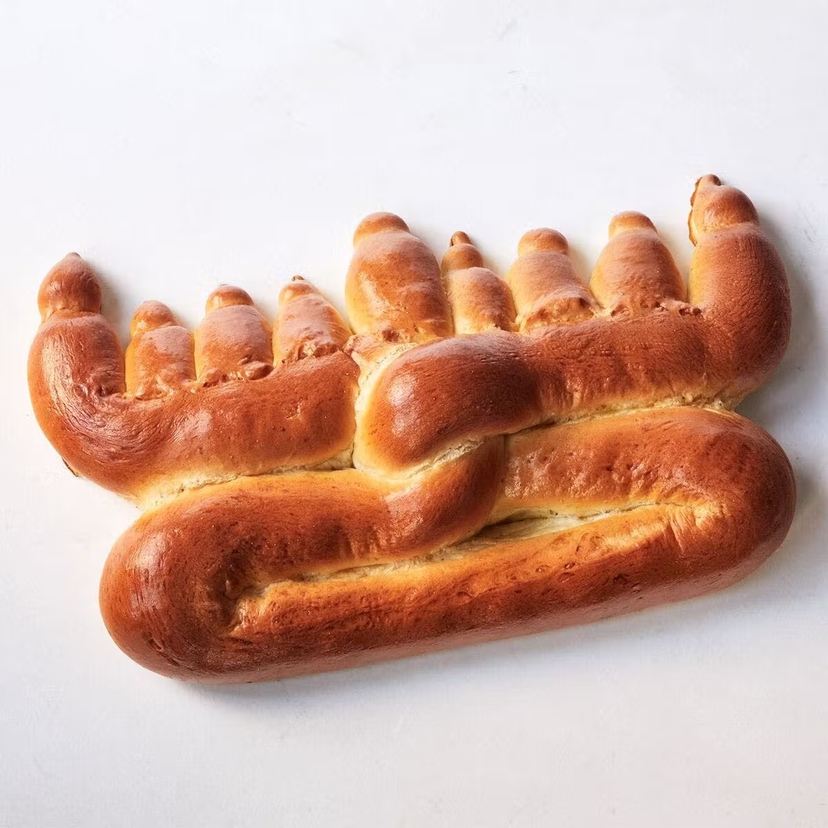 Hanukkah Challah Menorah