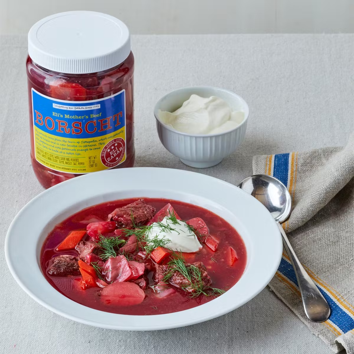 Eli's Mother's Beef Borscht