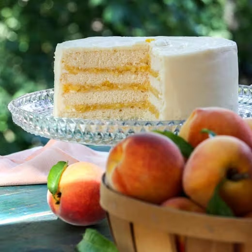 South Carolina Peaches & Cream Cake