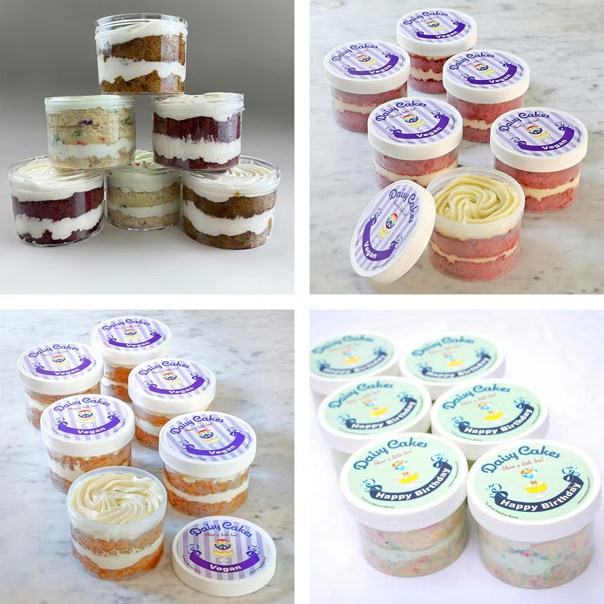 Daisy's Vegan Cake Minikins - Choose Your Own 6 Pack