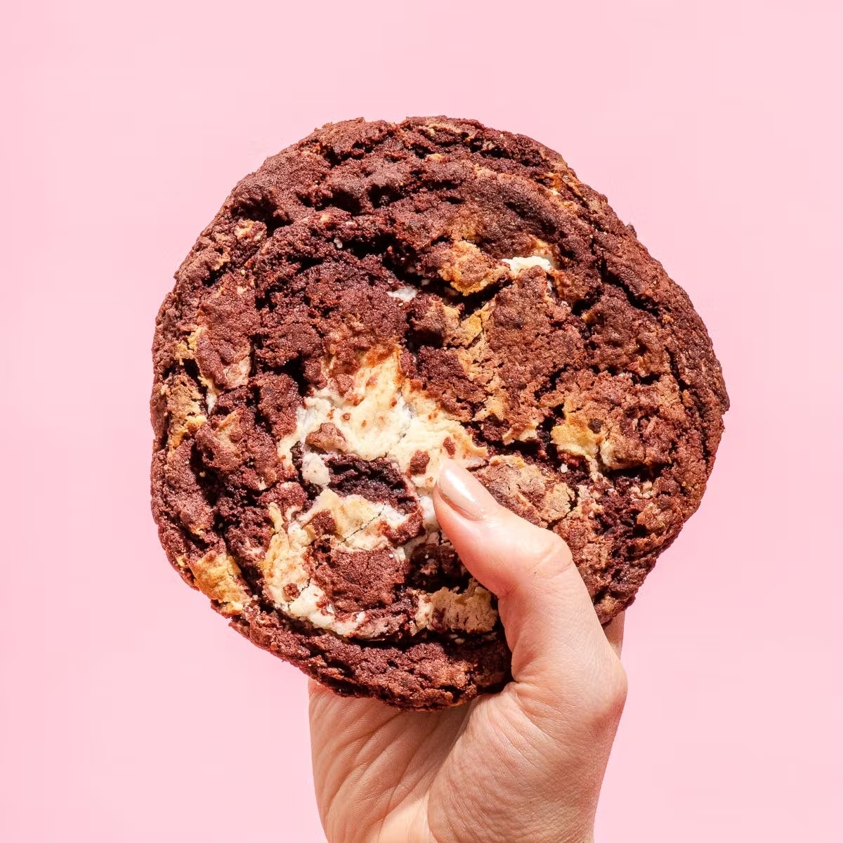 Red Velvet with Cream Cheese Swirl GIANT Cookies - 6 Pack