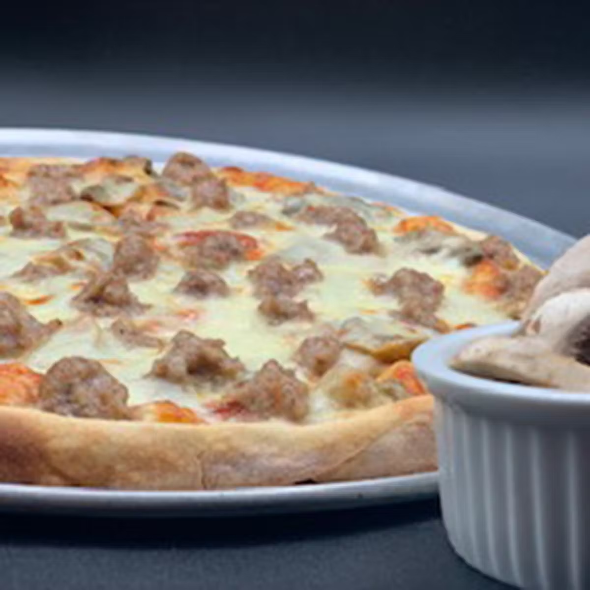 Thin Crust Sausage & Mushroom Pizza - 4 Pack