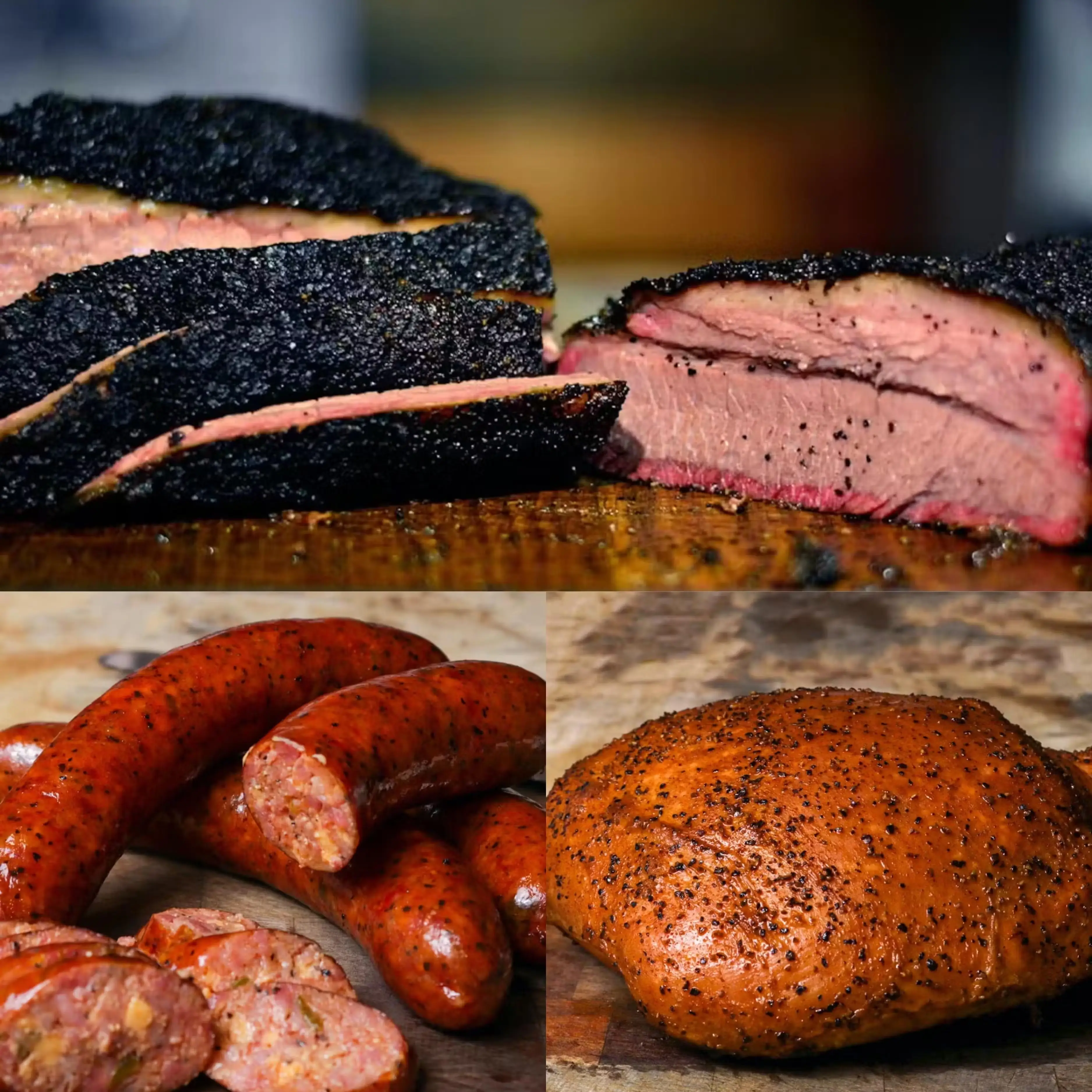 Texas Family Feast - Brisket, Turkey Breast, and Sausage