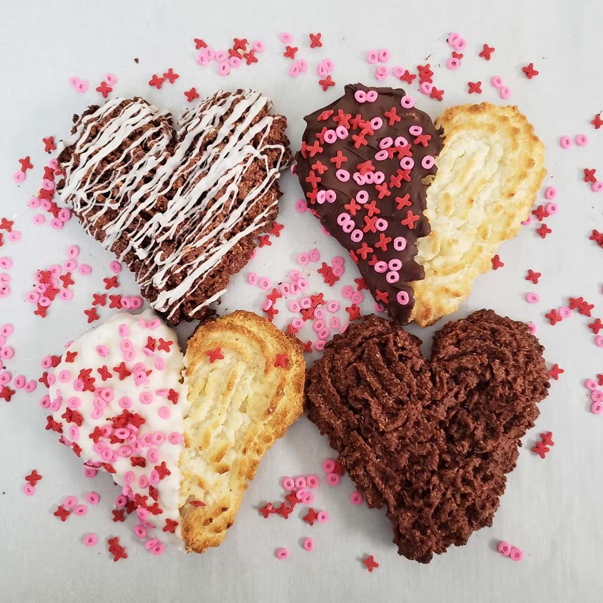 Heart Shaped Coconut Macaroons - 6 Pack