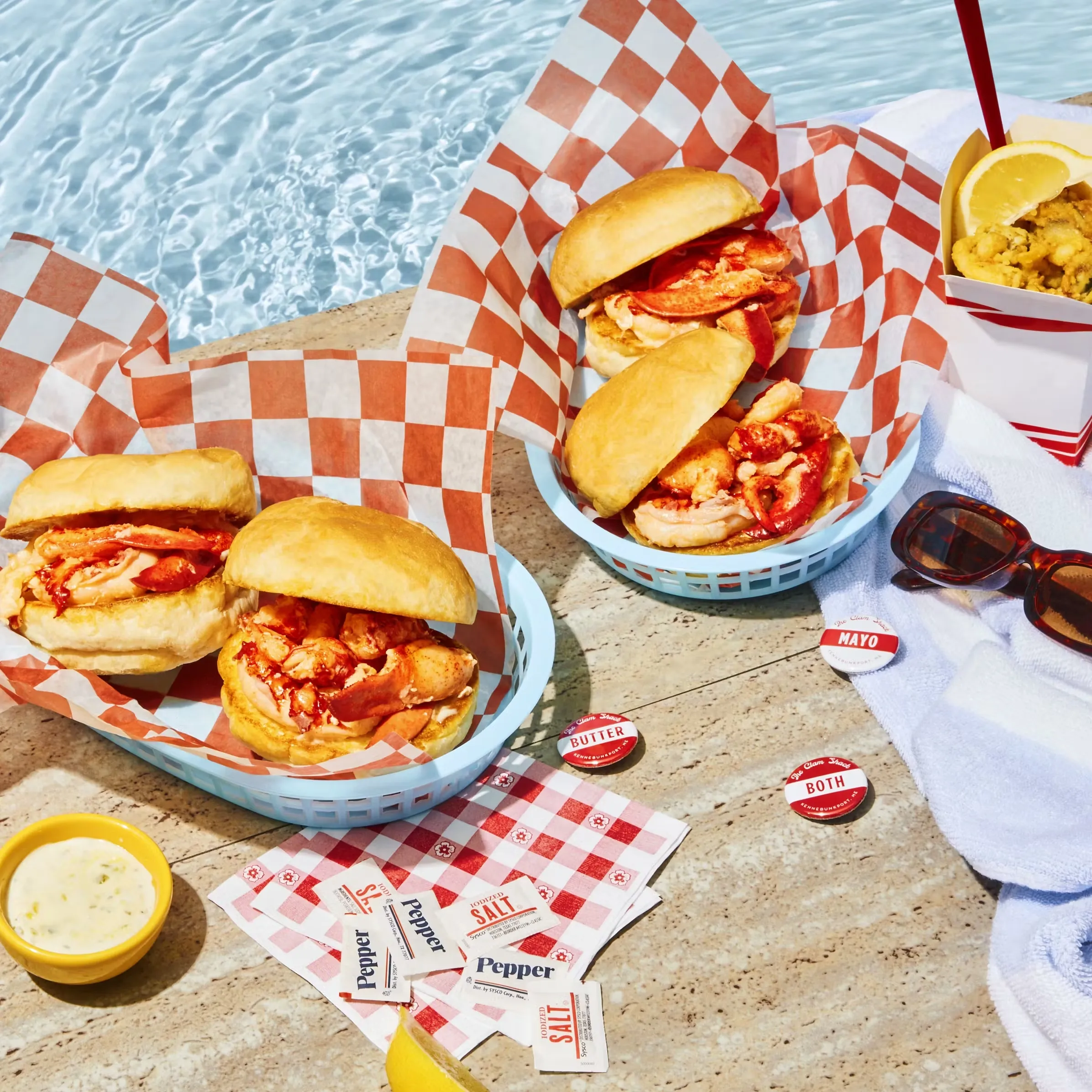 Maine Lobster Roll Kit - 4 Pack + Fried Clams
