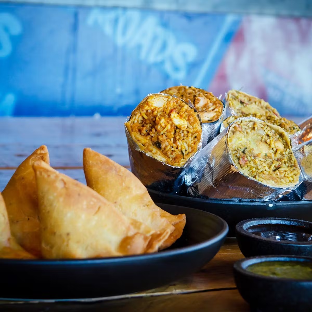 Indian Burritos + Samosas