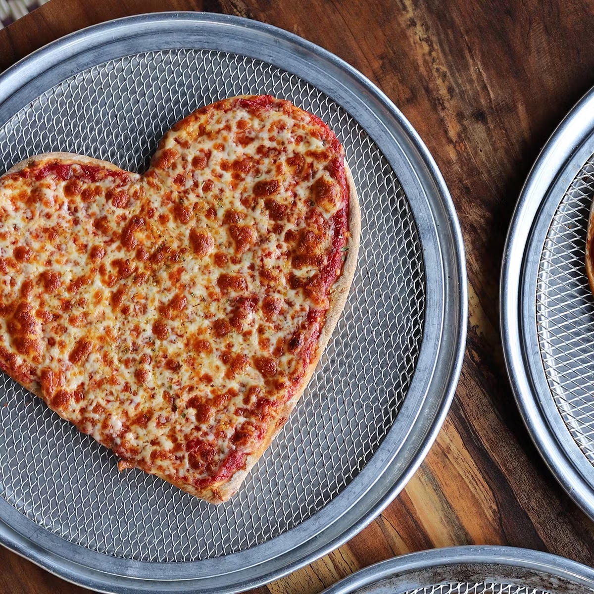 Heart-Shaped Thin Crust Pizzas - Choose Your Own