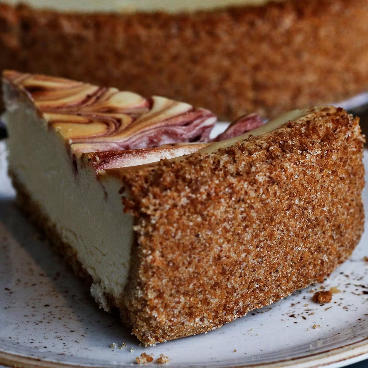 Strawberry Swirl Cheesecake