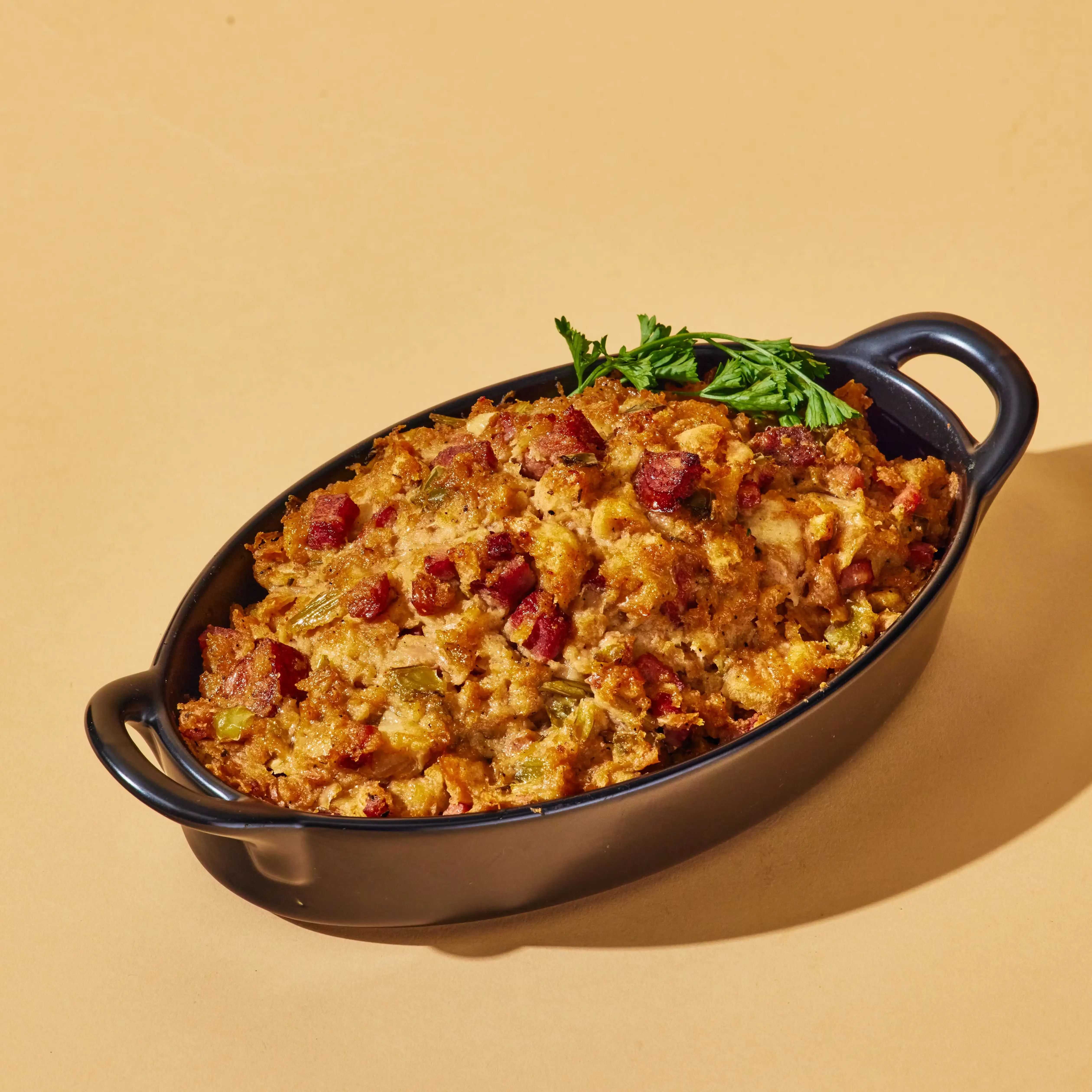 Smoked Tasso & Andouille Stuffing