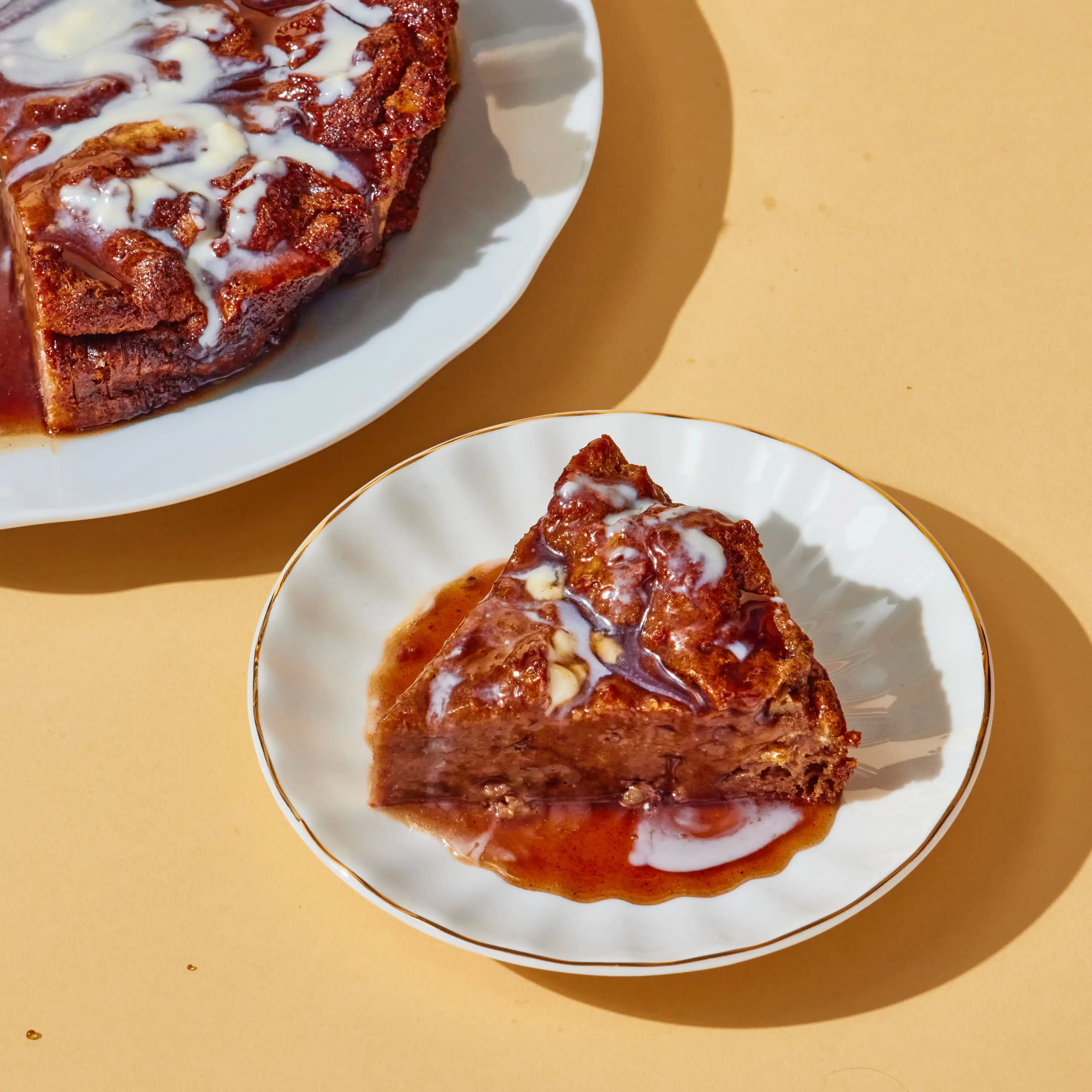 Pecan Praline Swirl Bread Pudding