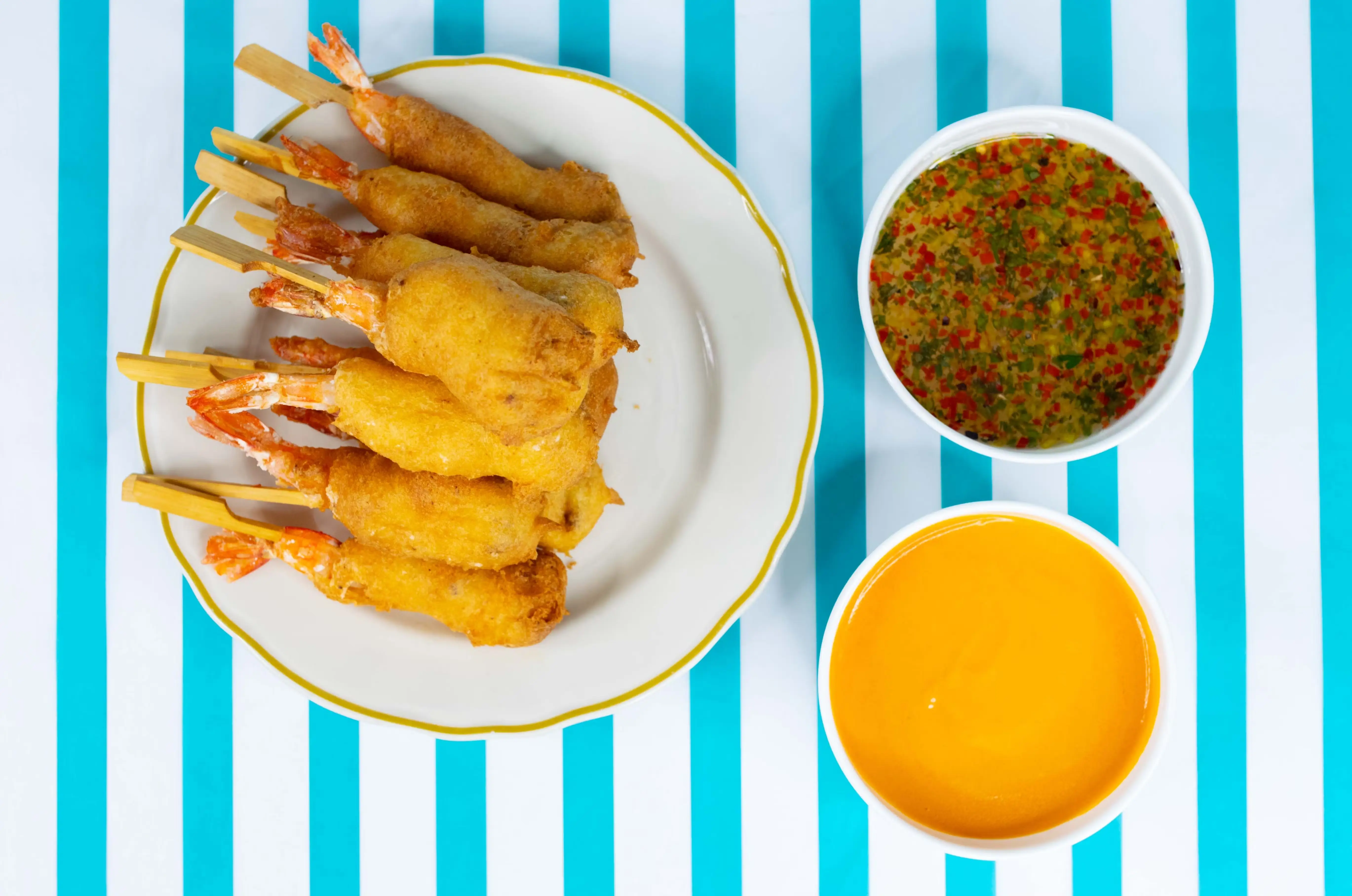 Legendary Shrimp & Tasso Corndogs