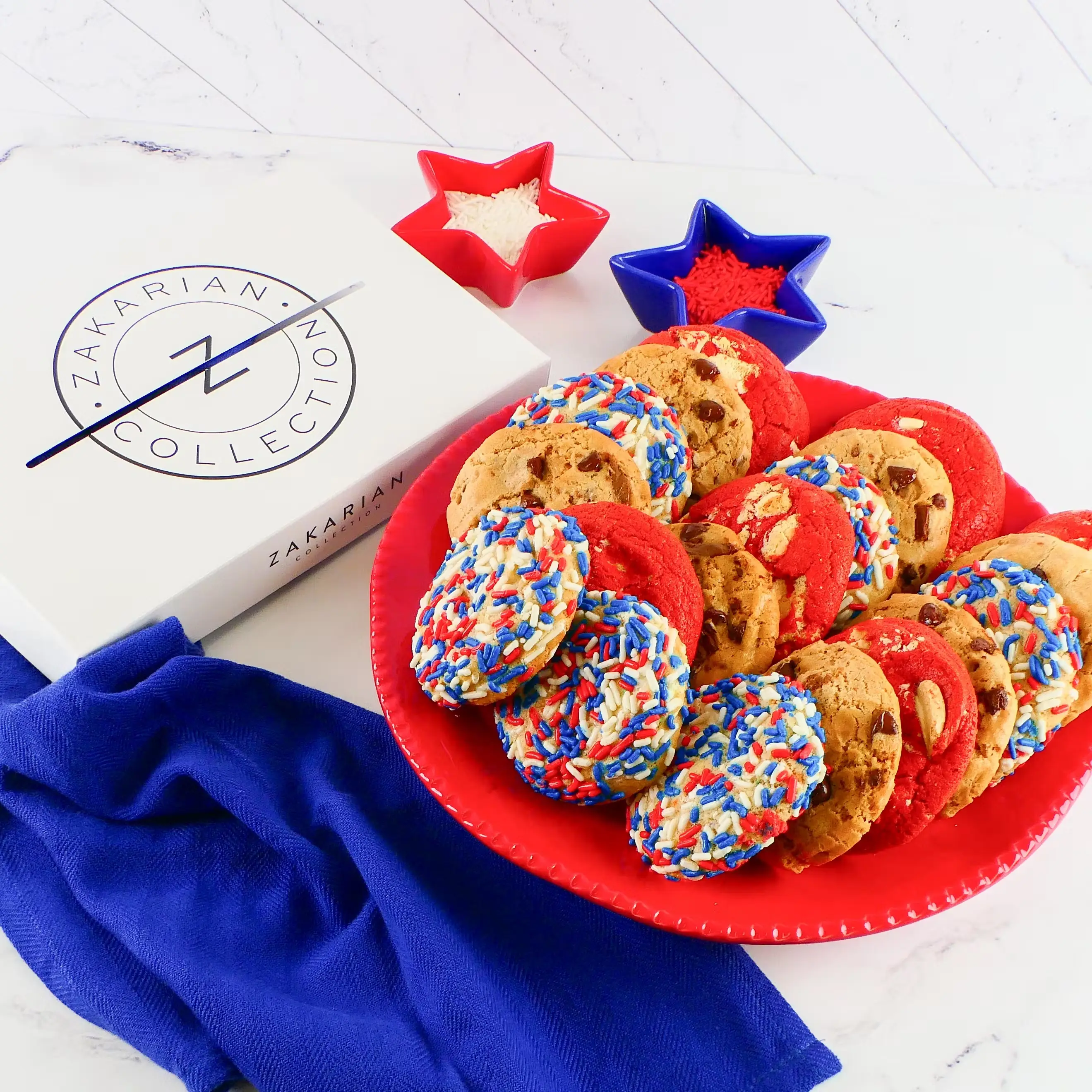 Zakarian's Awesome July 4th Cookies - 2 Dozen