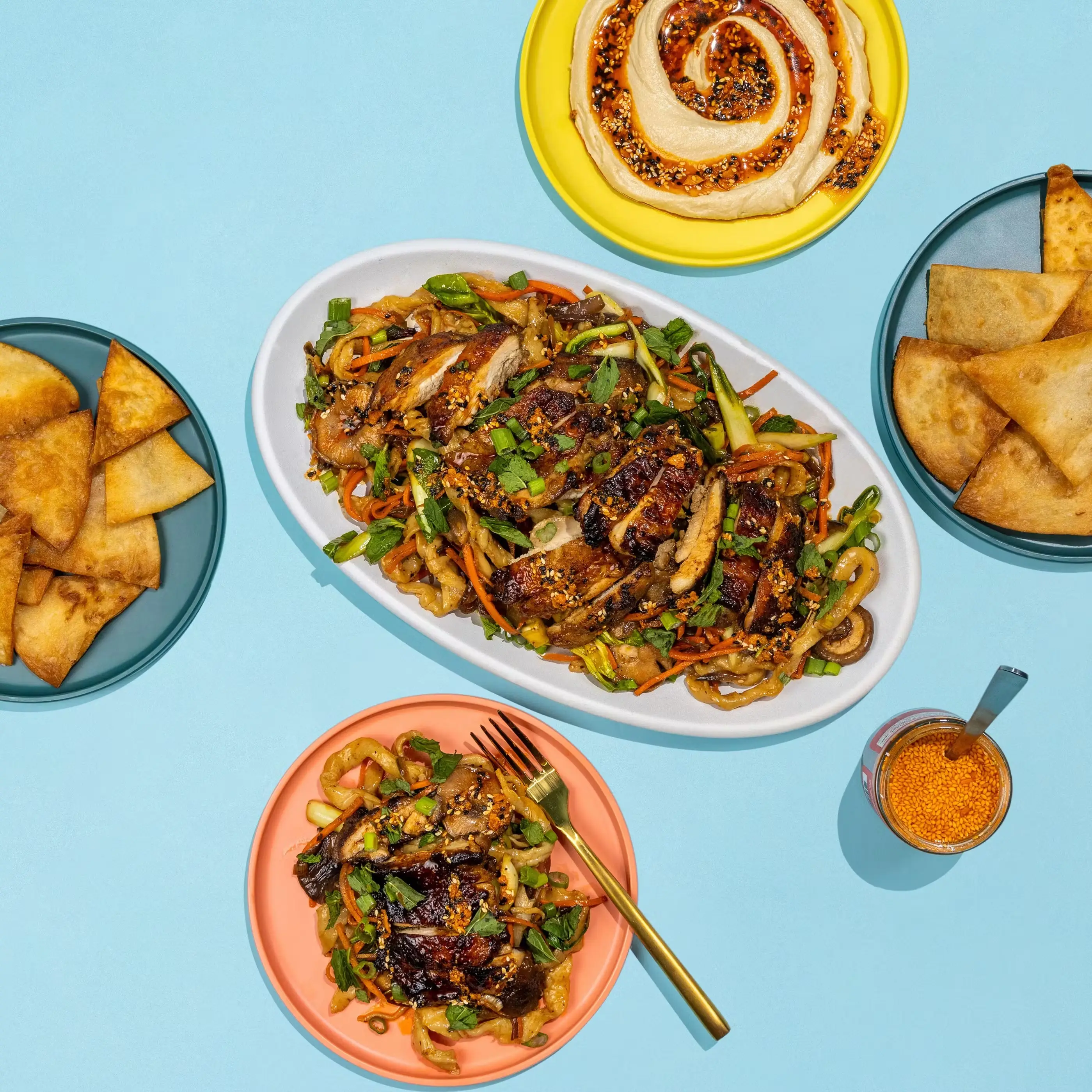Slap Noodles & Stir-Fry Chicken Kit for 4