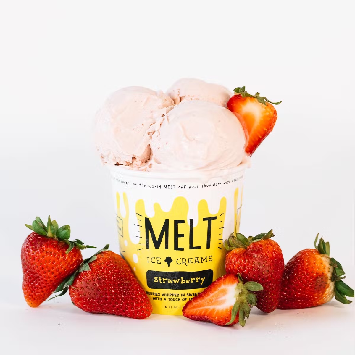 Strawberry Buttermilk Ice Cream - 6 Pints