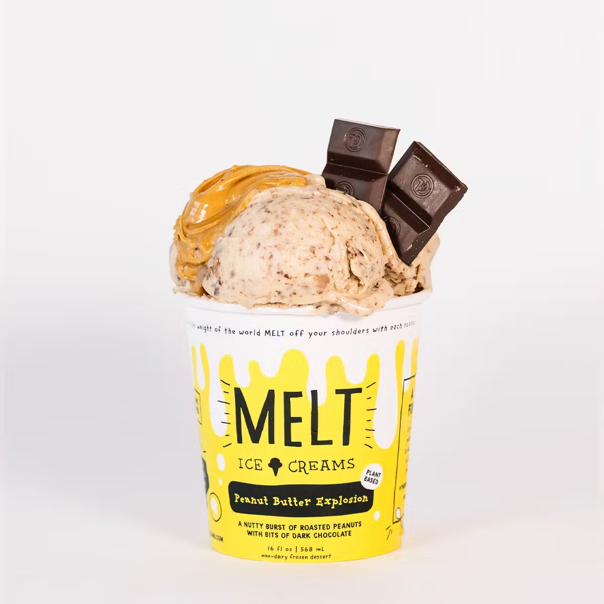 Peanut Butter Explosion Vegan Ice Cream - 6 Pints