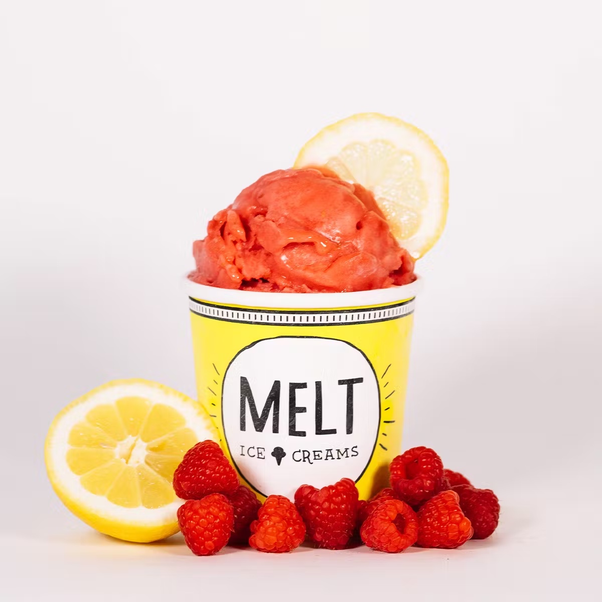 Raspberry Lemon Sorbet - 6 Pints