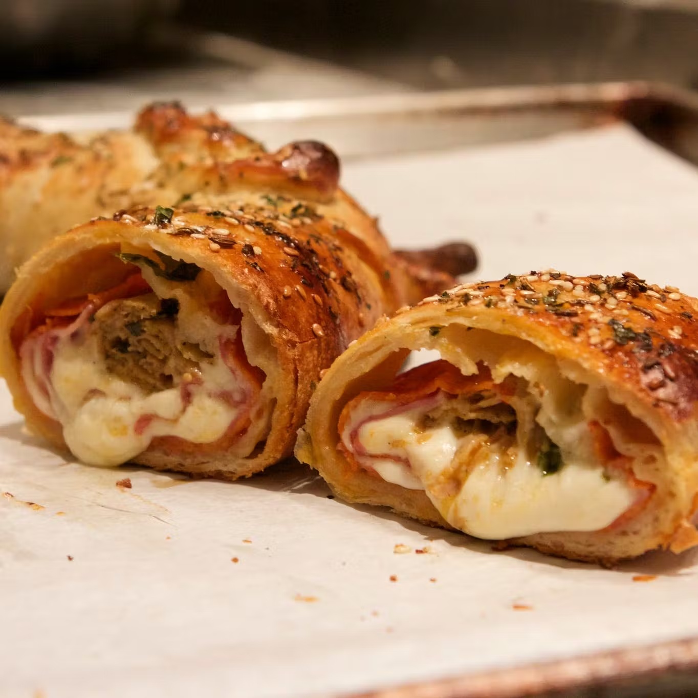 Holiday Stromboli Meat Wreath