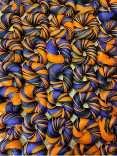 Dozen Halloween Rainbow Bagels