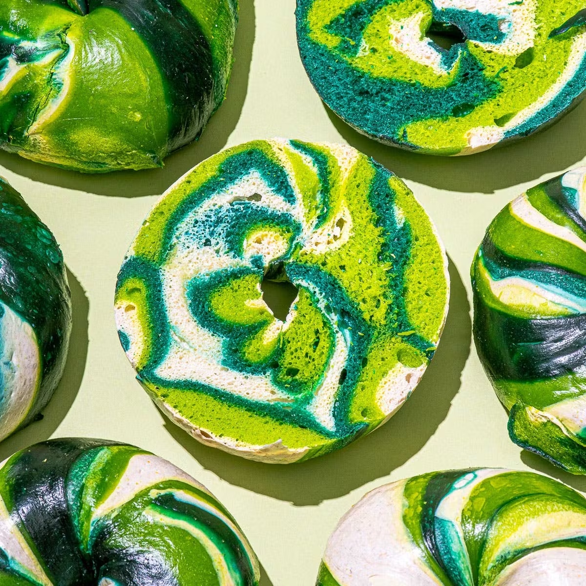 Dozen St. Patrick's Day Green Bagels