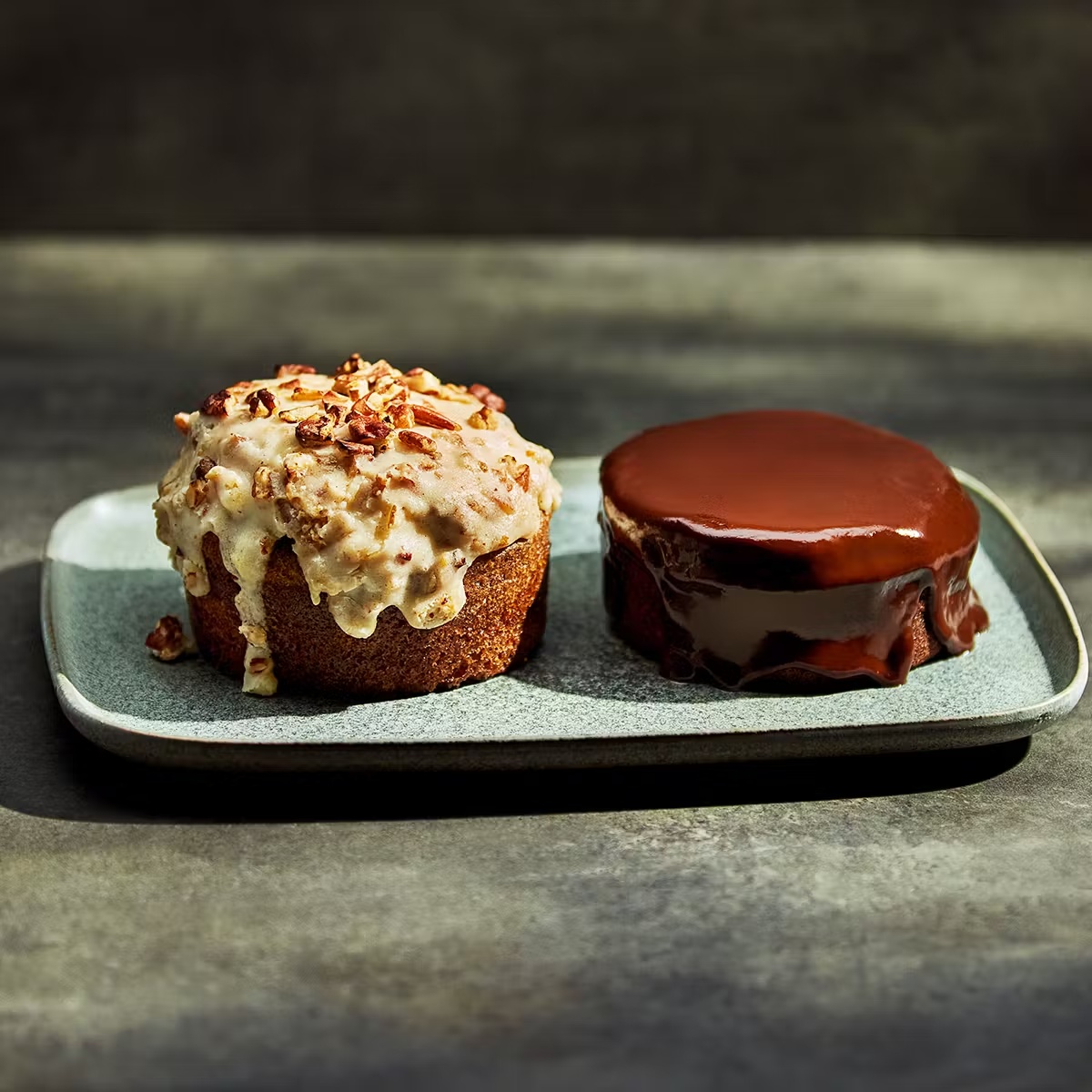 Carrot Cake + Triple Chocolate Brownie