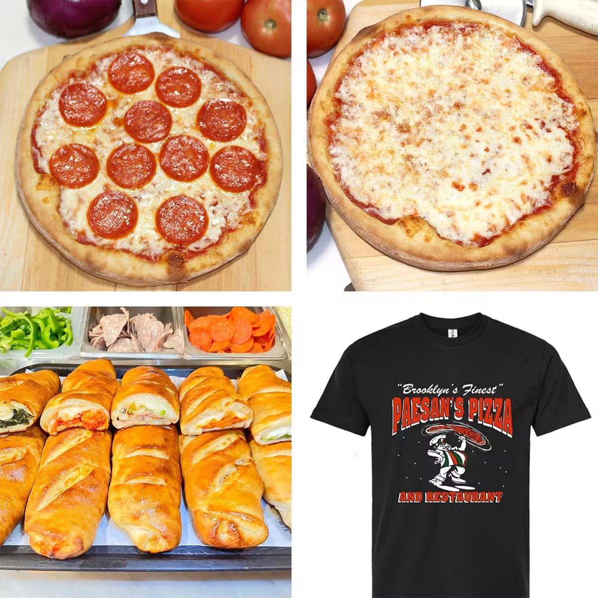 Brooklyn Pizza + Stromboli + T-Shirt Sampler