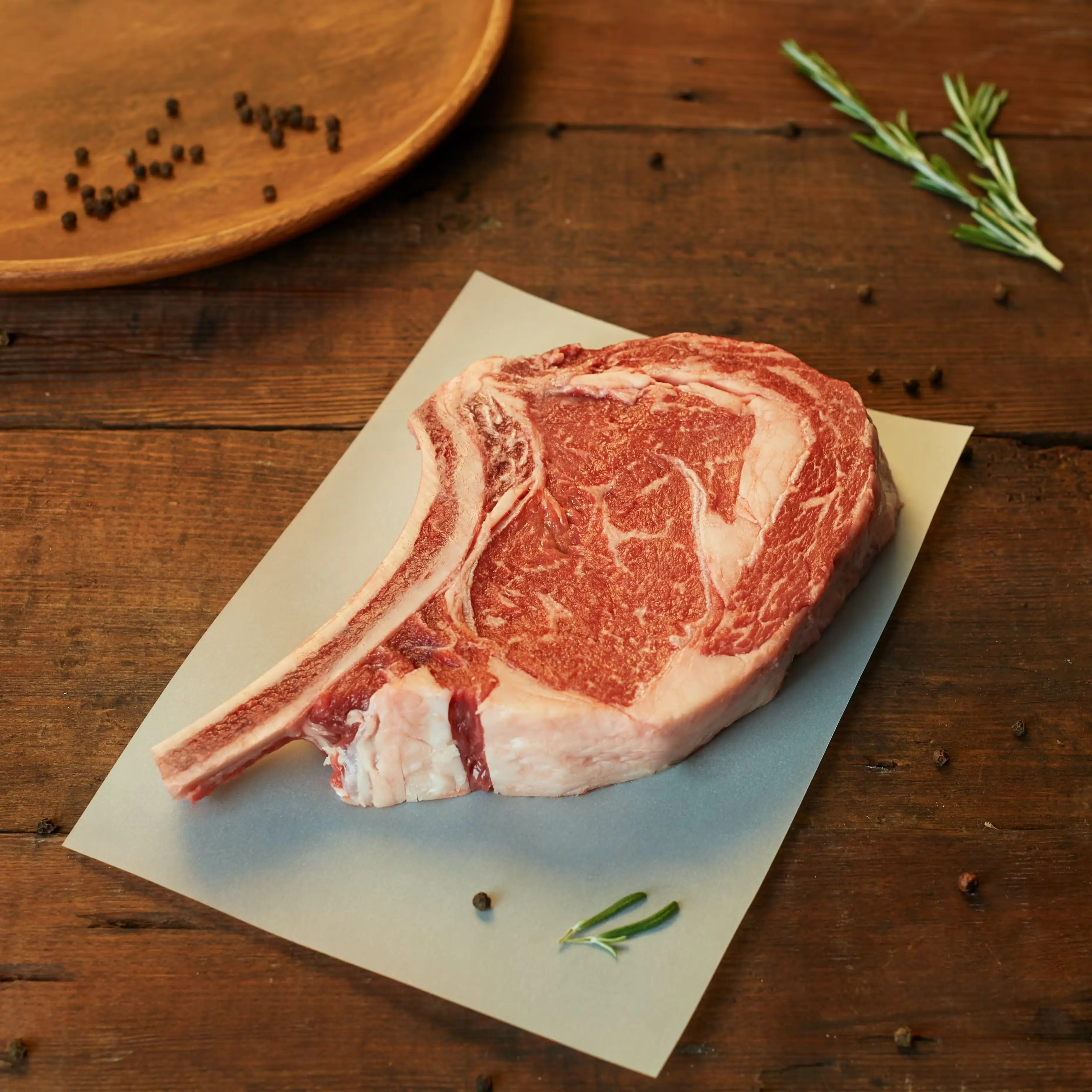 Upper Choice Dry-Aged Bone-In Ribeyes - 4 Pack