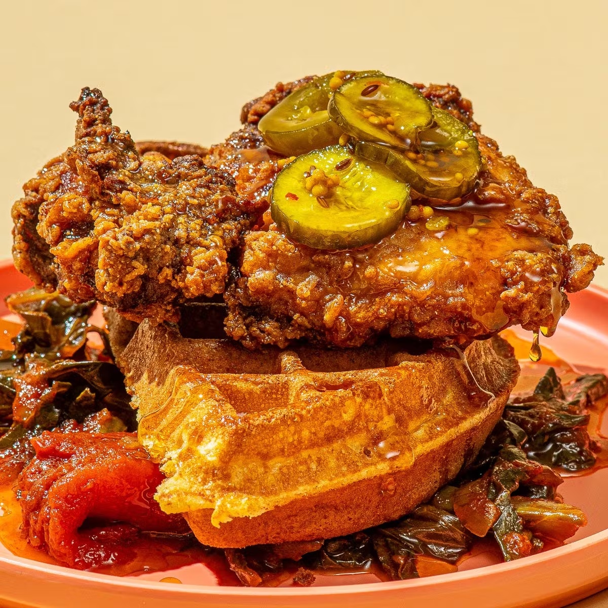 Marcusâ Hot Honey Chicken & Cornbread Waffles Kit for 4