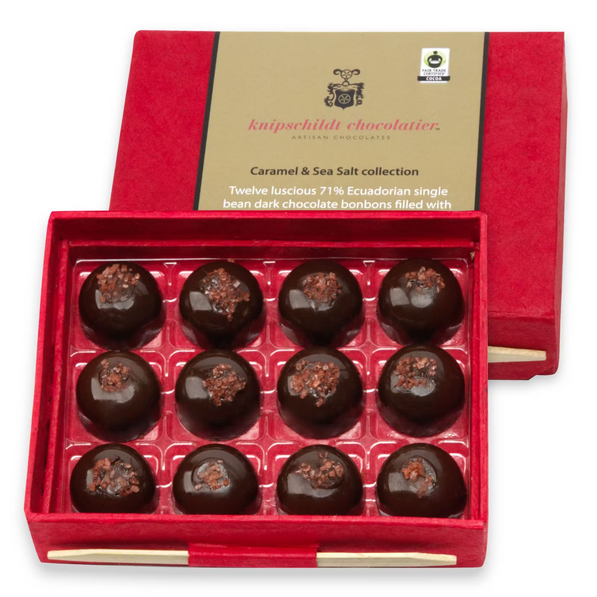 Caramel Sea Salt Collection Chocolate Gift Box - 12 Piece