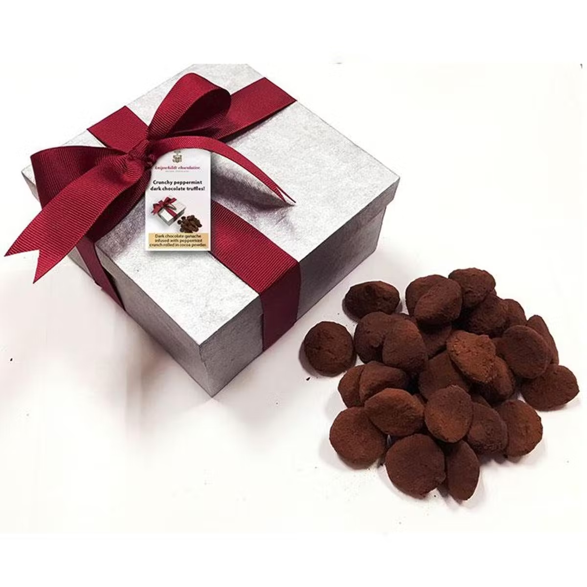 Crunchy Peppermint Truffles Gift Box