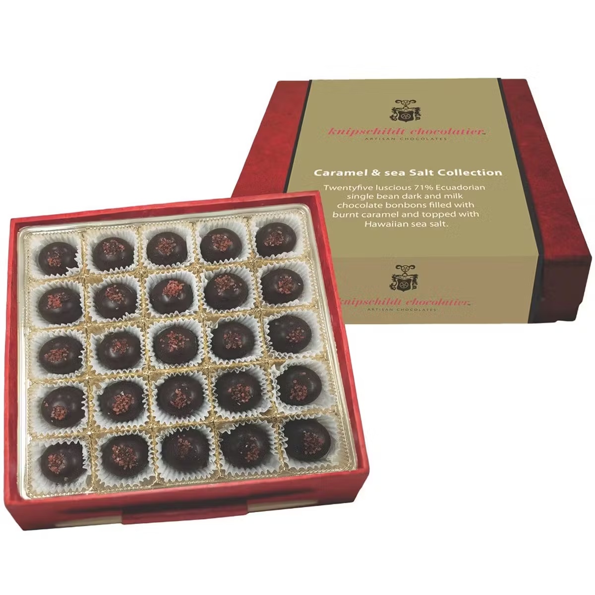 Caramel Sea Salt Collection Chocolate Gift Box - 25 Piece