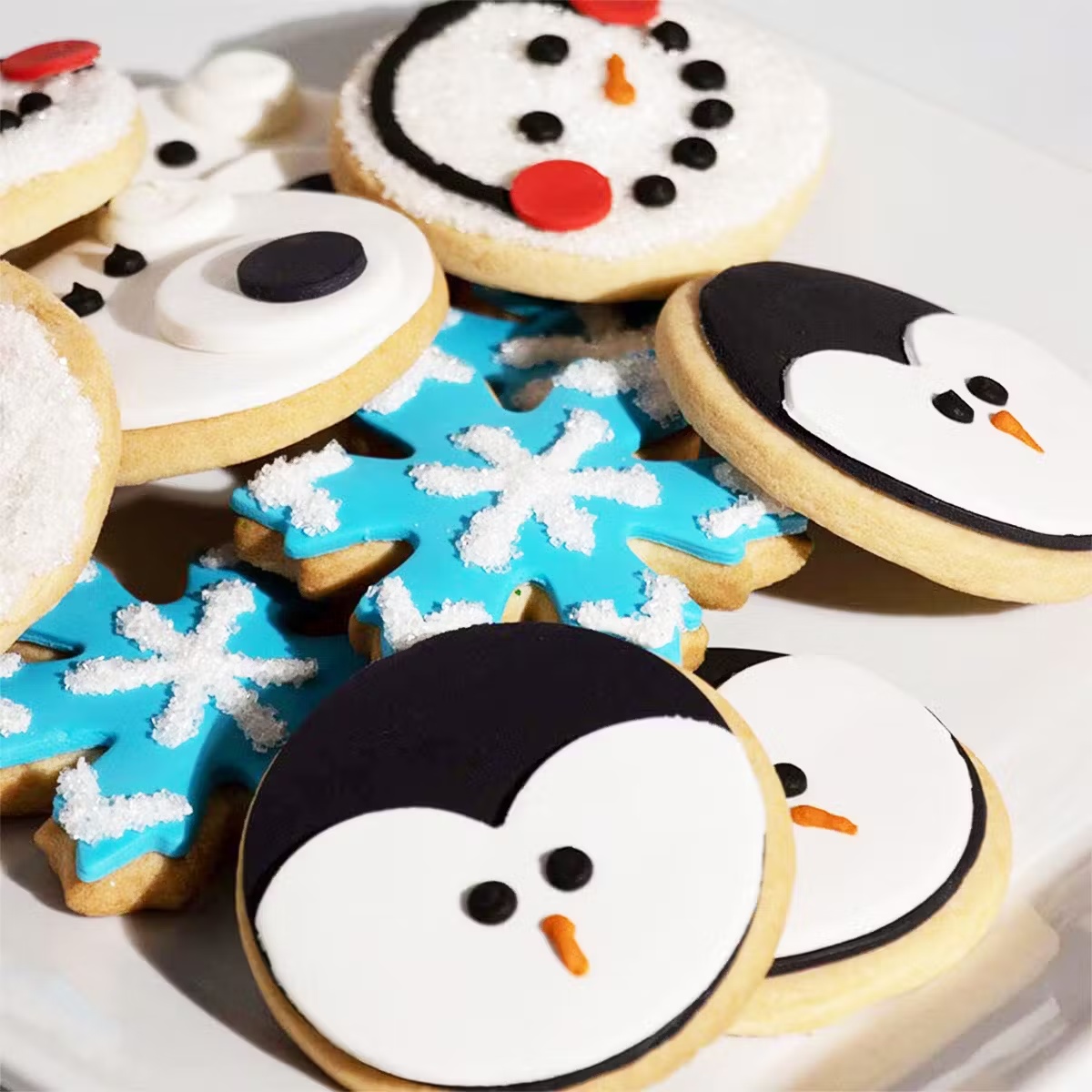 Winter Wonderland Fondant Cookies - 12 Pack