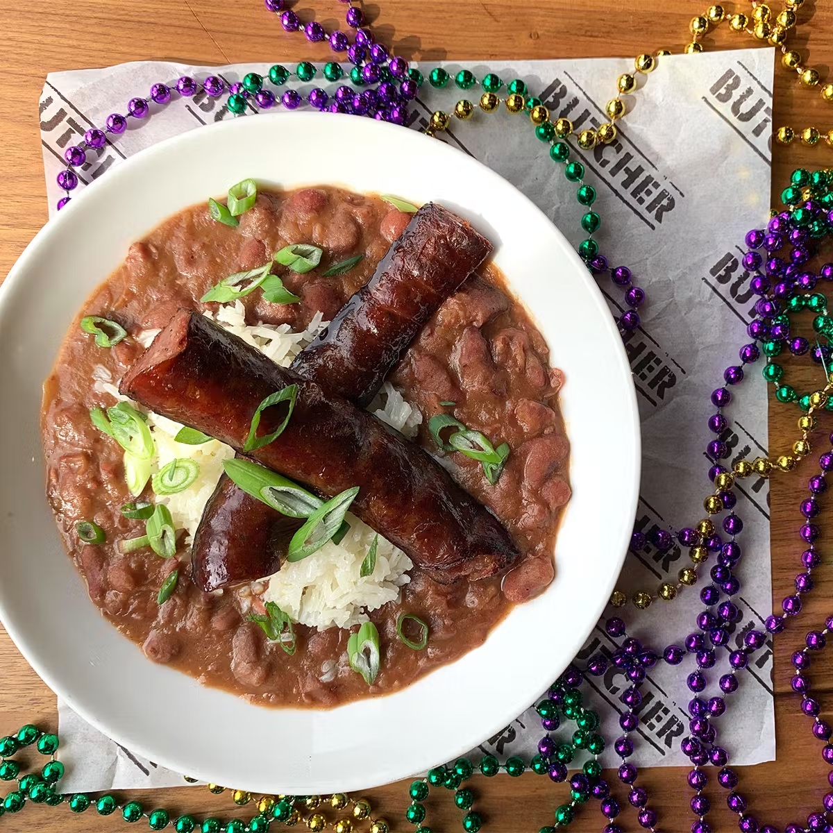 Mardi Gras Red Beans & Sausage Dinner Kit for 4-6