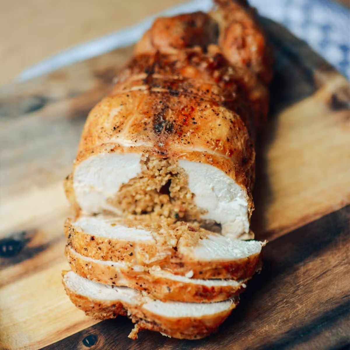 Jambalaya Whole Stuffed Chicken