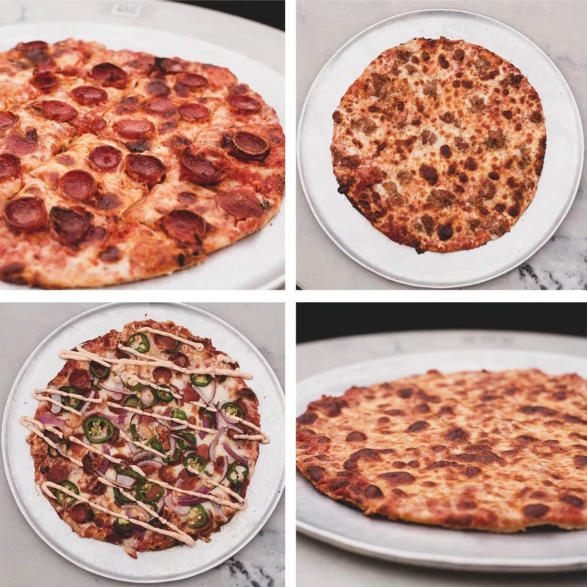 Thin Crust Pizza Sampler - 4 Pack