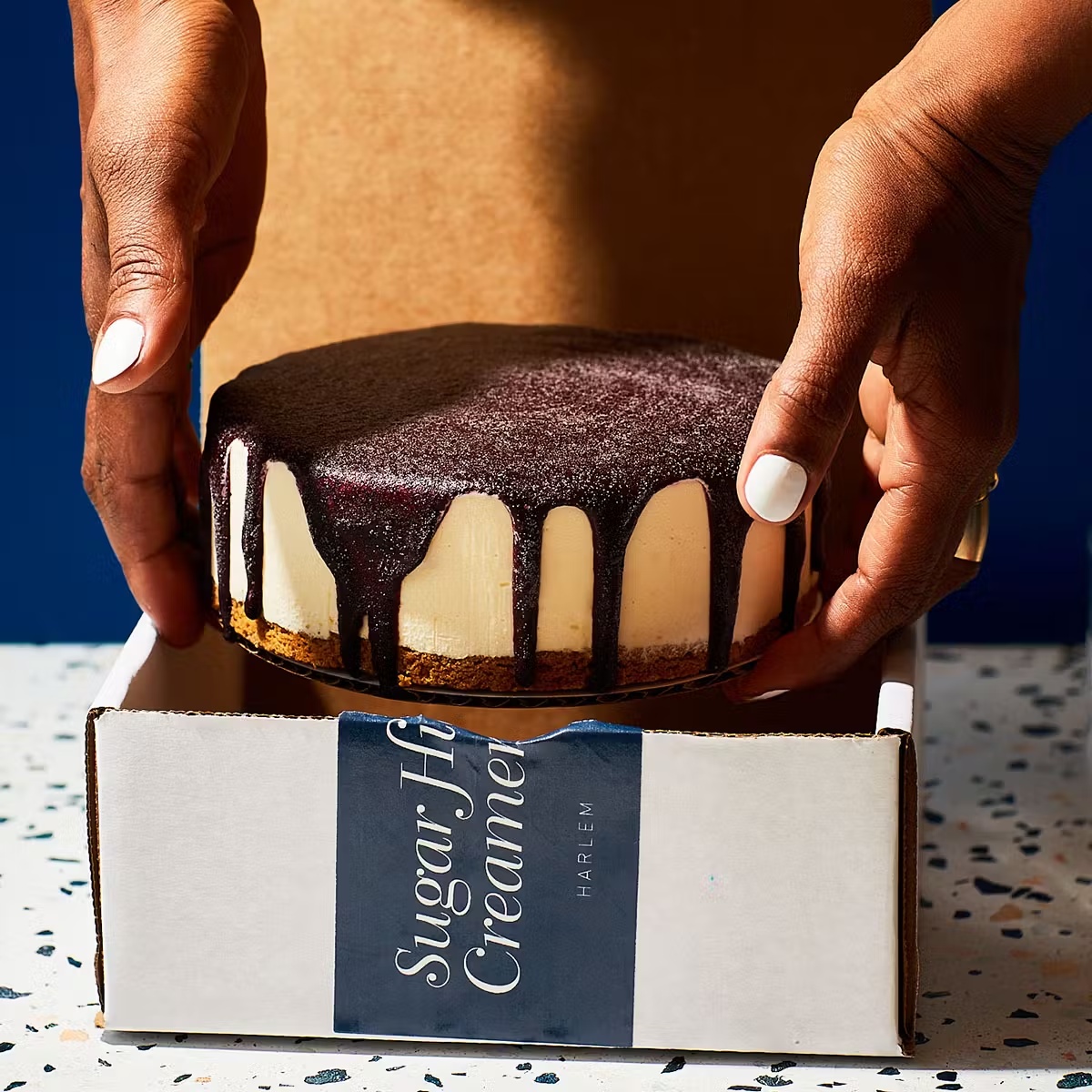 Blueberry Ice Cream Cheesecake