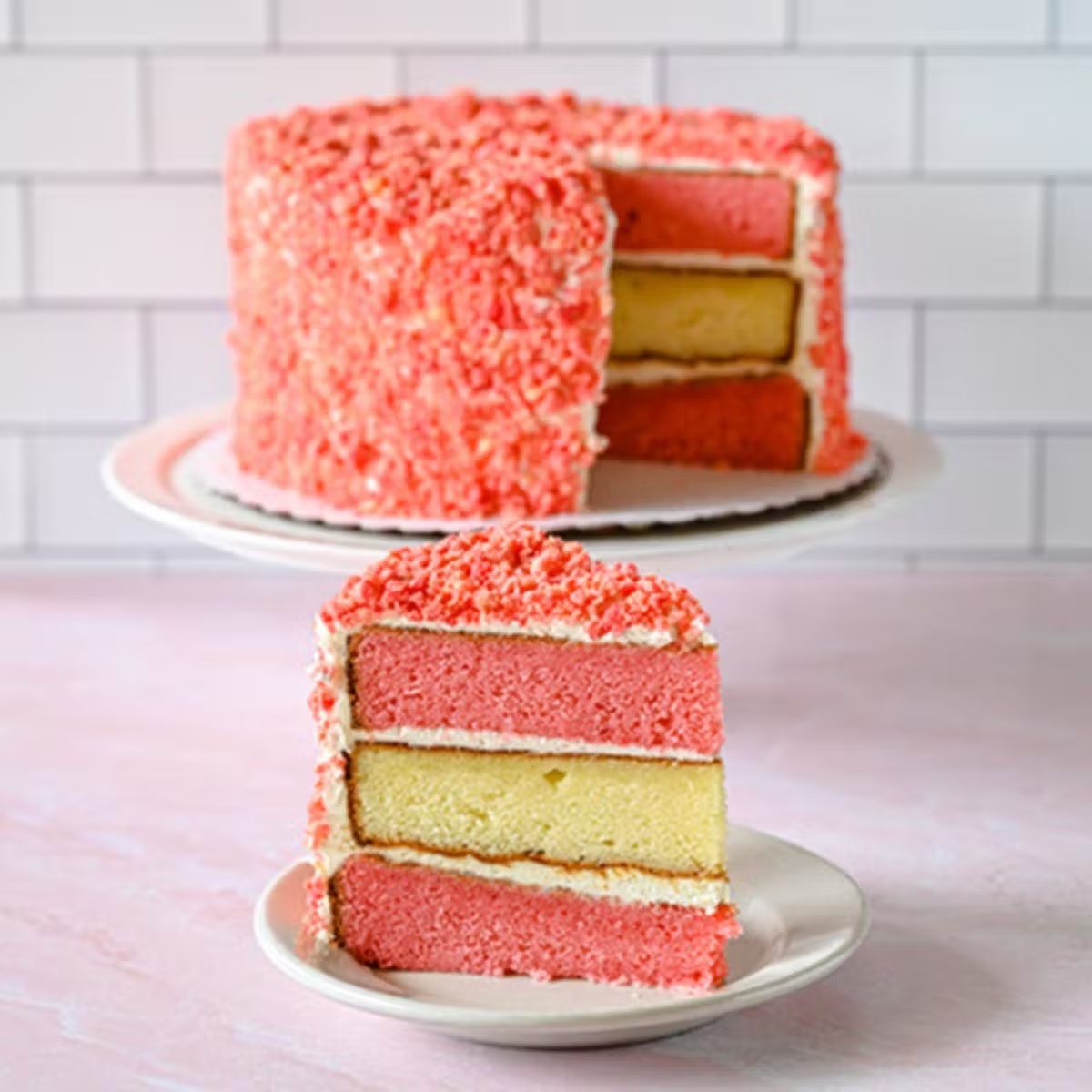 Strawberry Crunch Cake