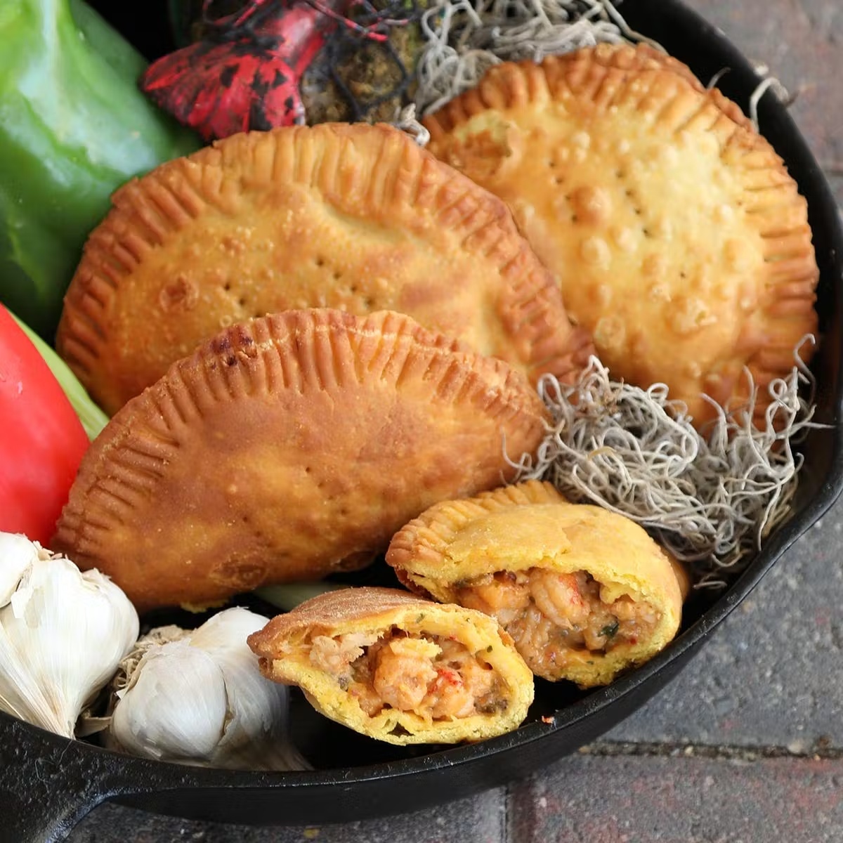 Large Cajun Crawfish Pies