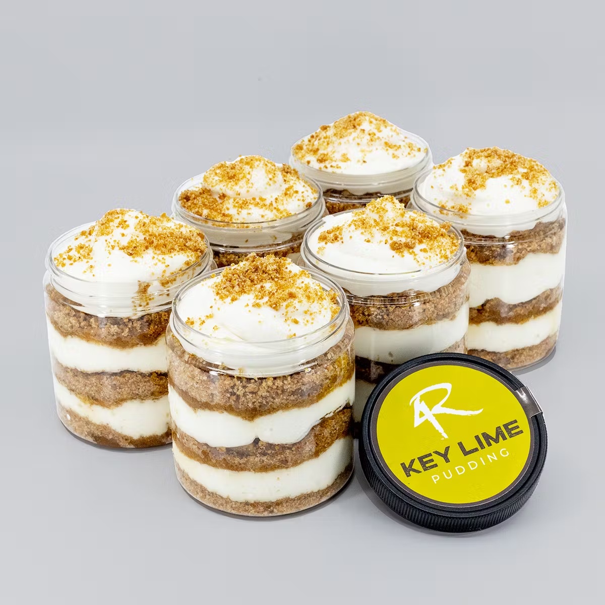 Key Lime Pie Pudding Jars - 6 Pack