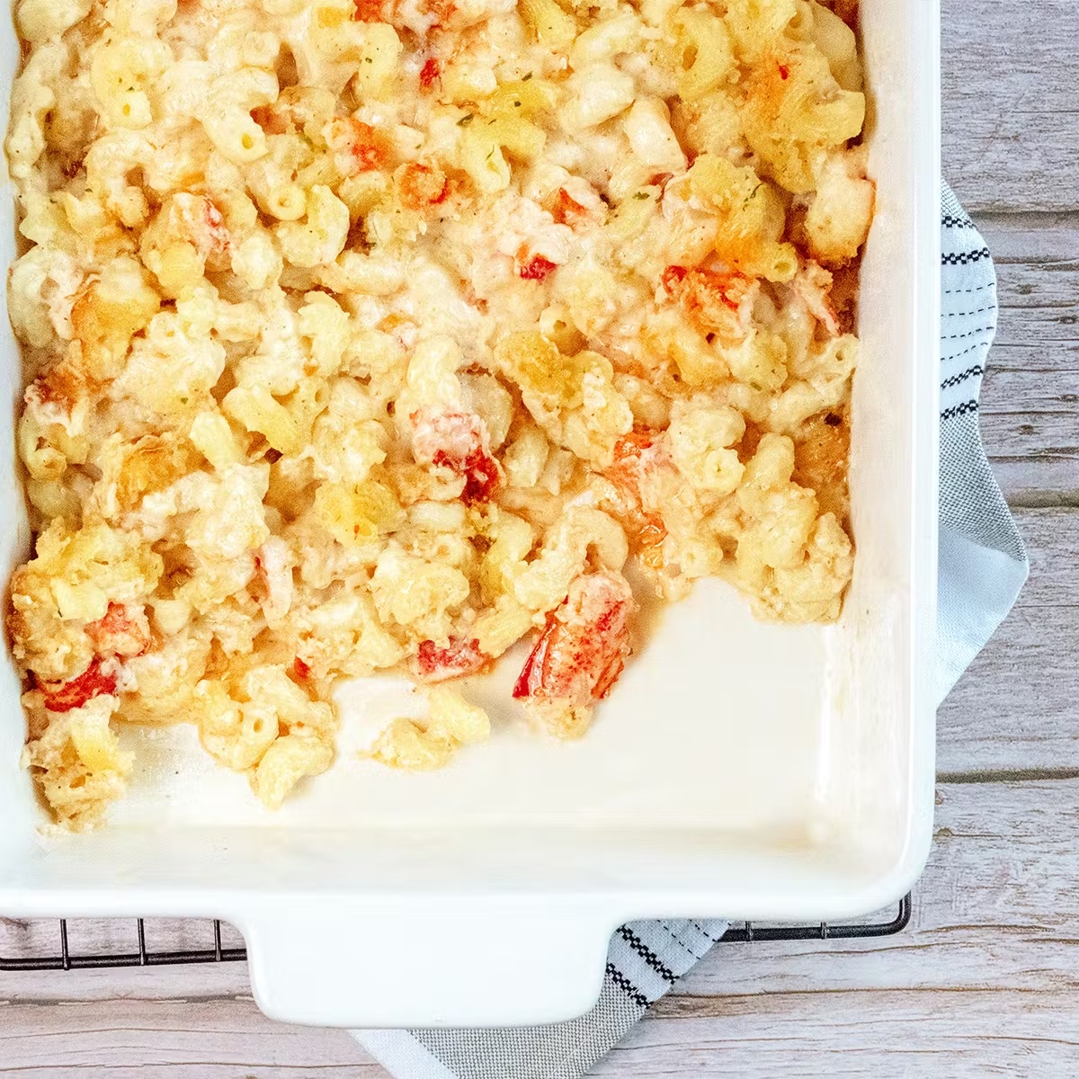 Famous Lobster Mac & Cheese Casserole For 10