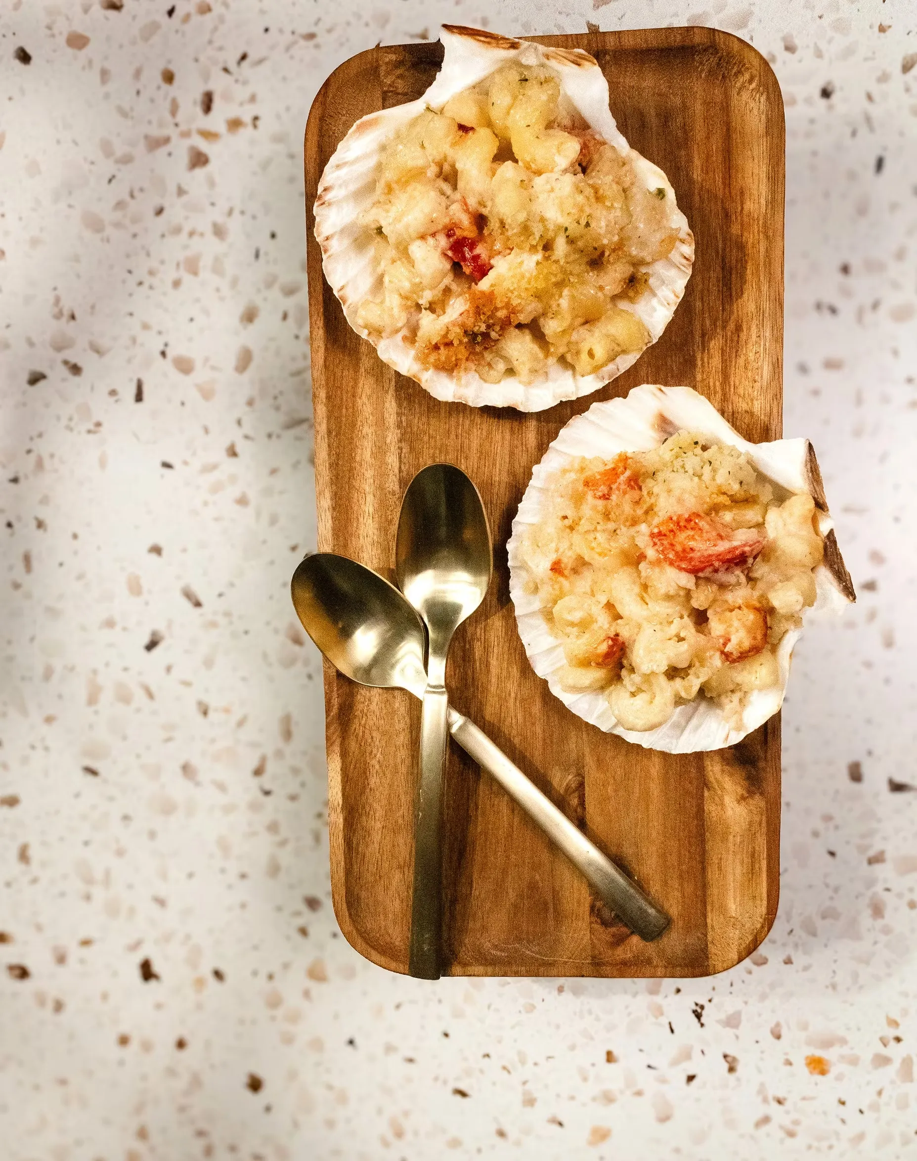 Lobster Mac & Cheese on the Half Shell