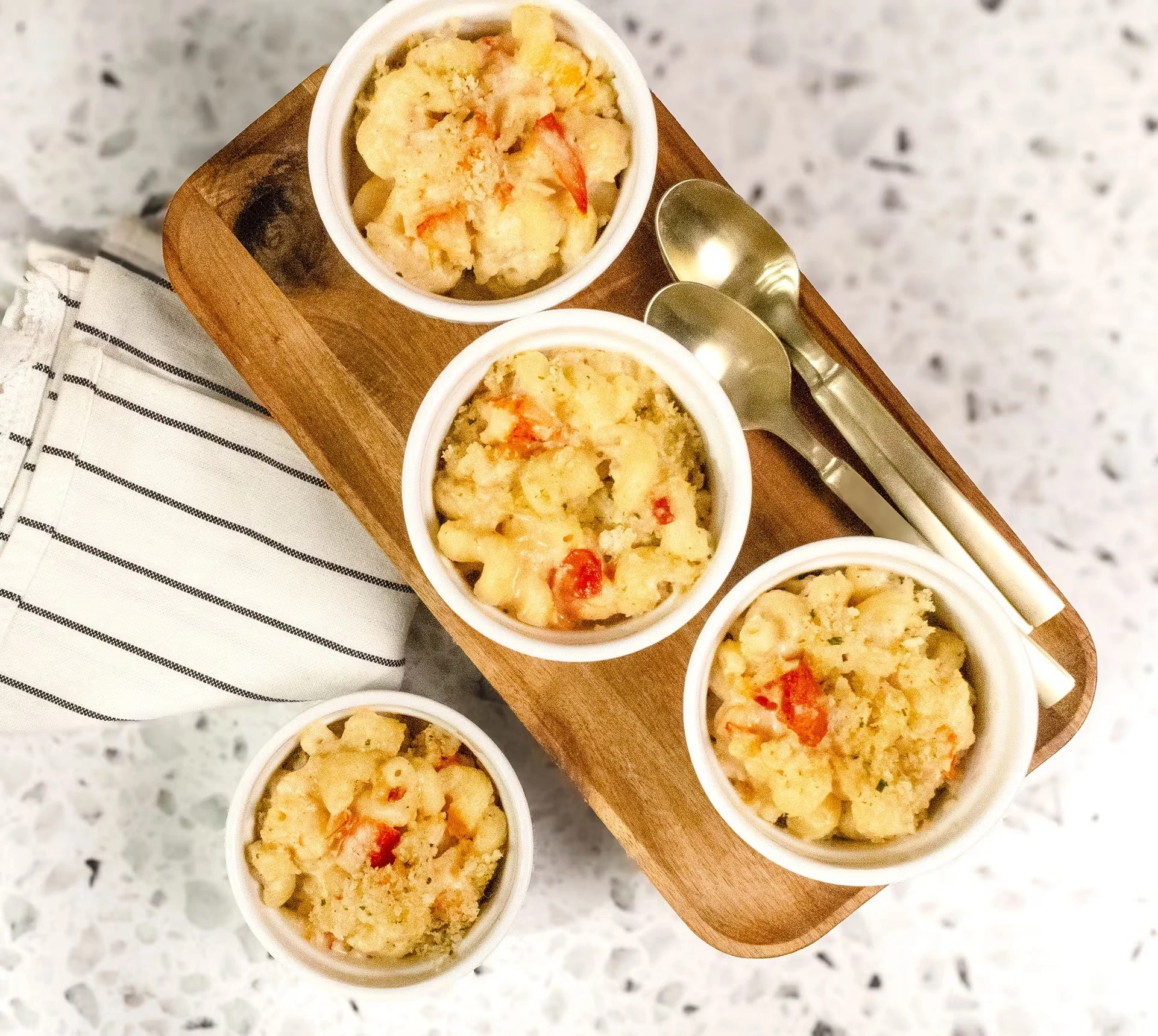 Lobster Mac & Cheese in Ramekins for 4